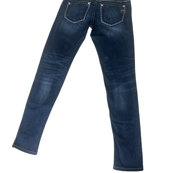 Miss Me Blue Skinny Jeans Classic Style - Picture 3 of 7